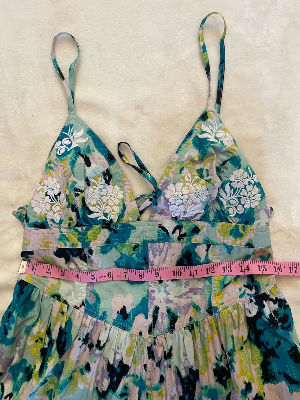 Free People Long Love Floral Tiered Maxi Dress – Size M – Like New - Picture 15 of 16